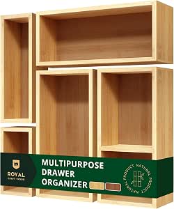 Bamboo Drawer Organizer Set
