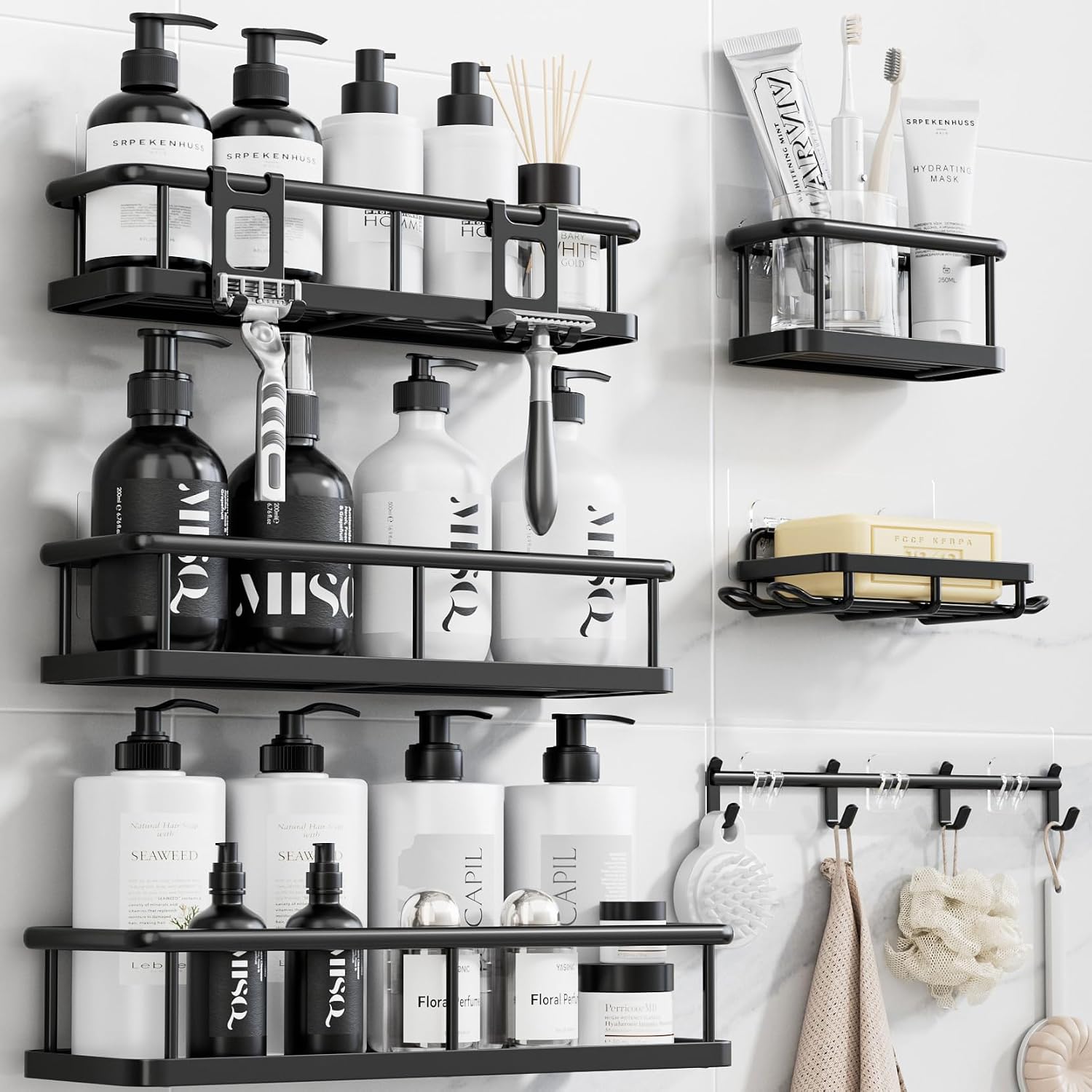 YASONIC Adhesive Shower Caddy